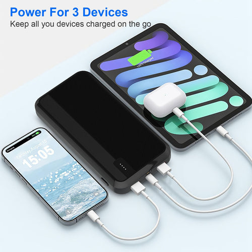 Fast Charging Power Bank Fast Charger Portable Phone Charger With Type-C USB Cable Fit For IOS Phone 16 Samsung Galaxy S24 And More