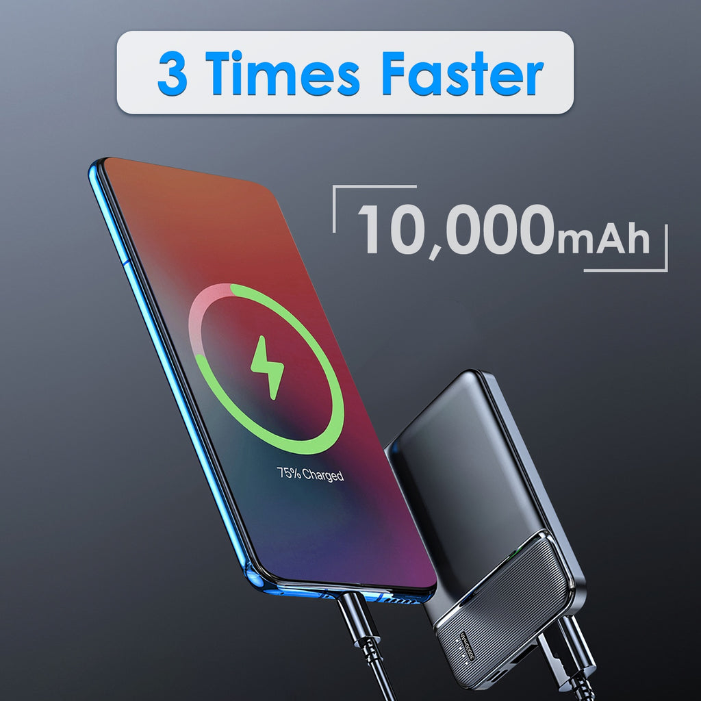 Fast Charging Power Bank With 1 USB Cable Fit For IOS Phone 15 14 13