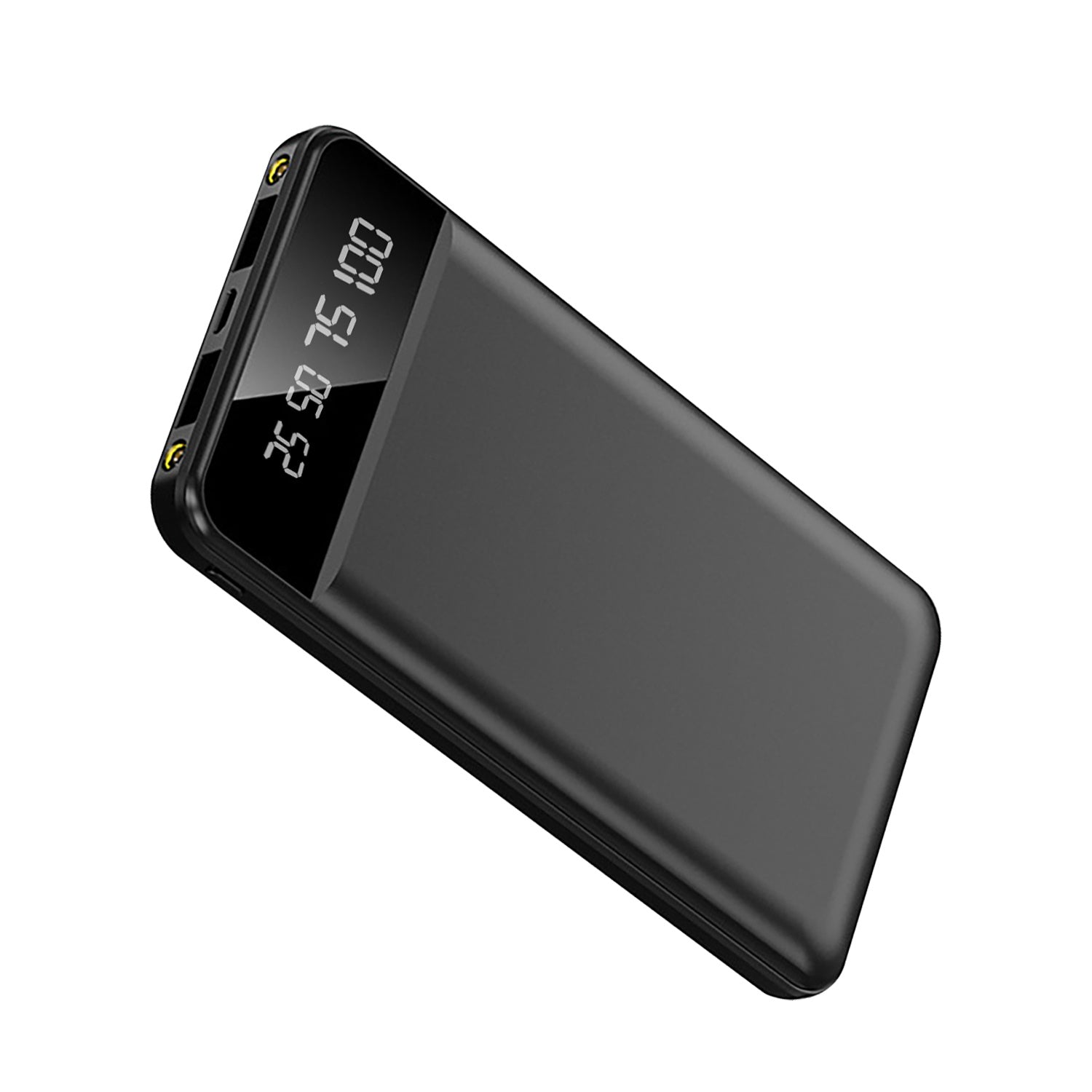 Power Bank Portable Ultra Slim Charger External Battery Pack With 2 USB Output Ports Charging Cable LED Flashlight Compatible With IOSPhone 15 And More